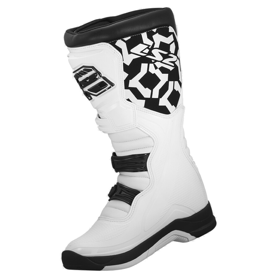 LS2 Raptor Man boots-black-white