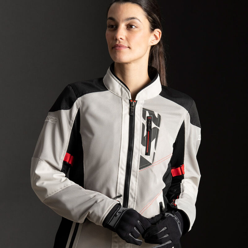 LS2 ALBA LADY JACKET LIGHT GREY BLACK-4