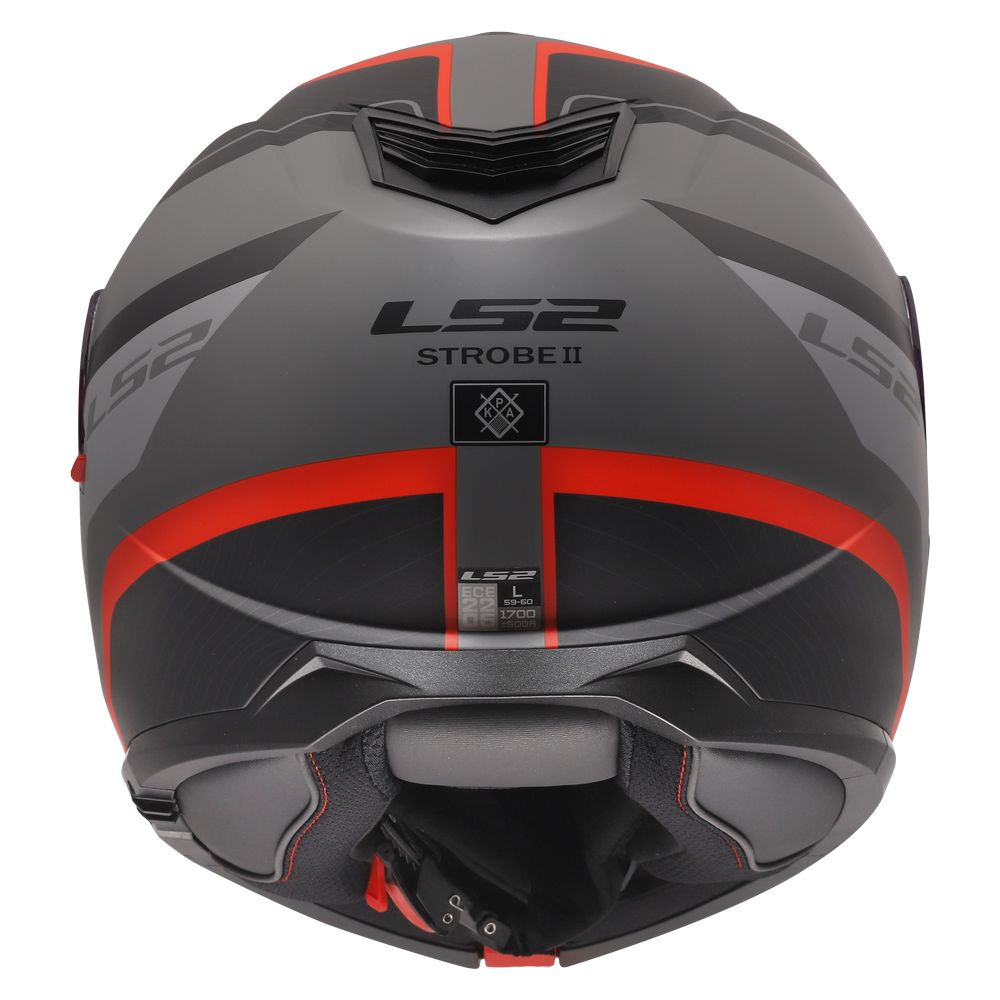 FF908 STROBE II MONZA MATT BLACK GREY RED-9