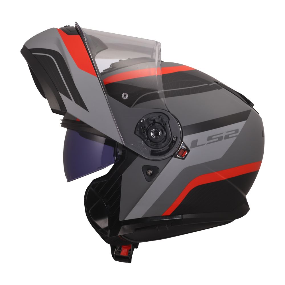 FF908 STROBE II MONZA MATT BLACK GREY RED-3