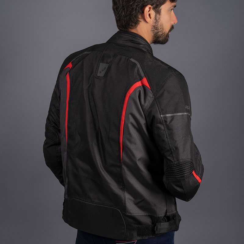 LS2 Sepang Man black grey red jacket-3