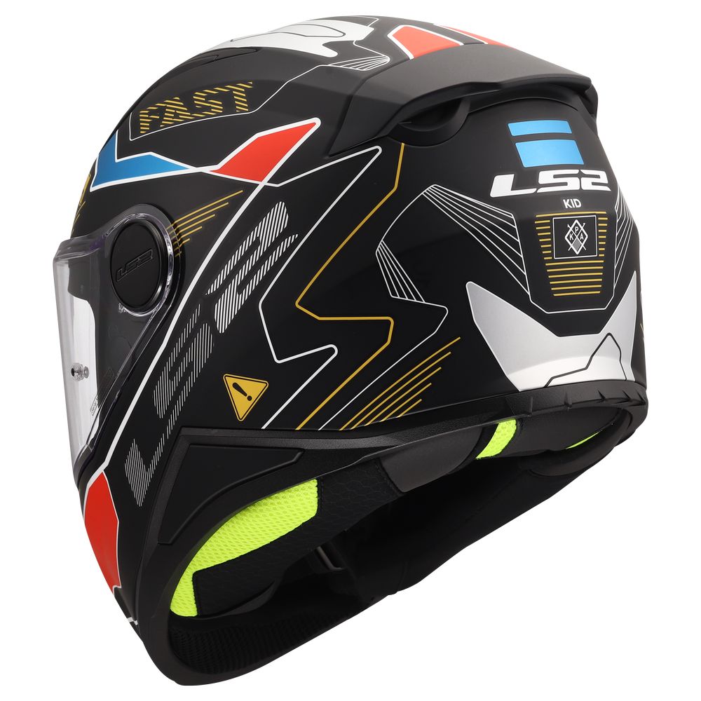 LS2 FF812 KID  ZERO MATT GREY RED-4