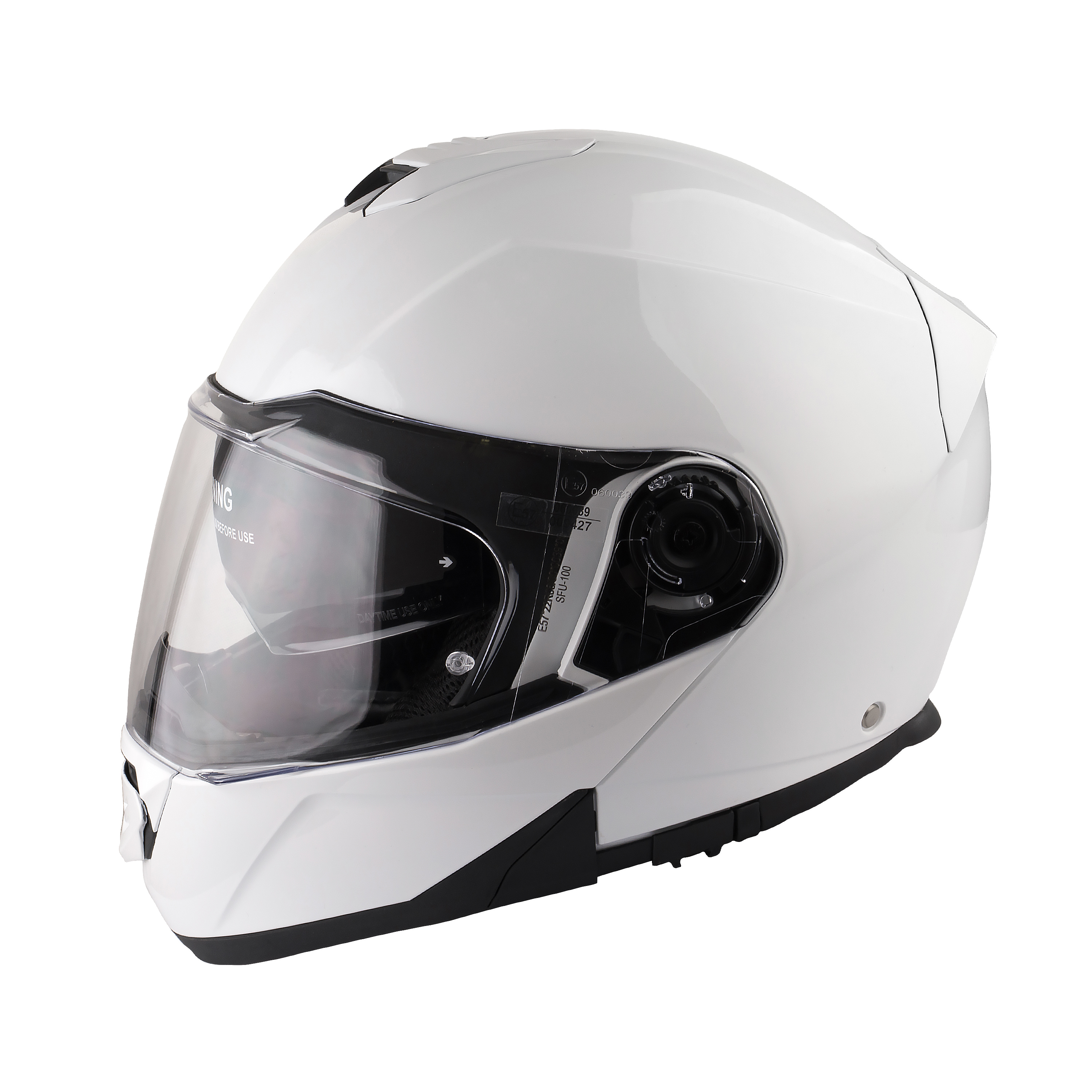 ZI SFU100 FORCE SOLID HELMET-gloss-white-1