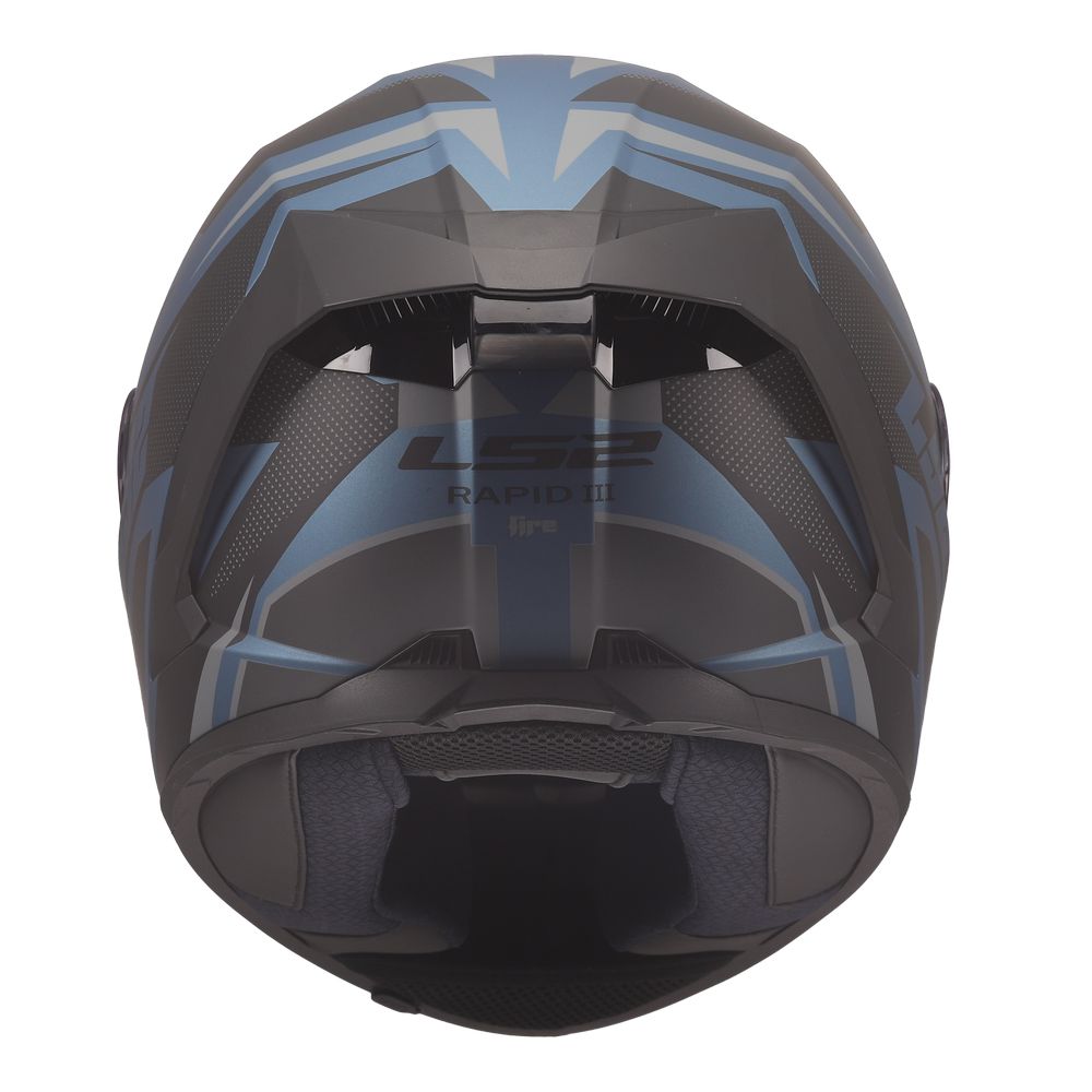 LS2 FF820 RAPID III XTREM BLACK BLUE PETROL-3