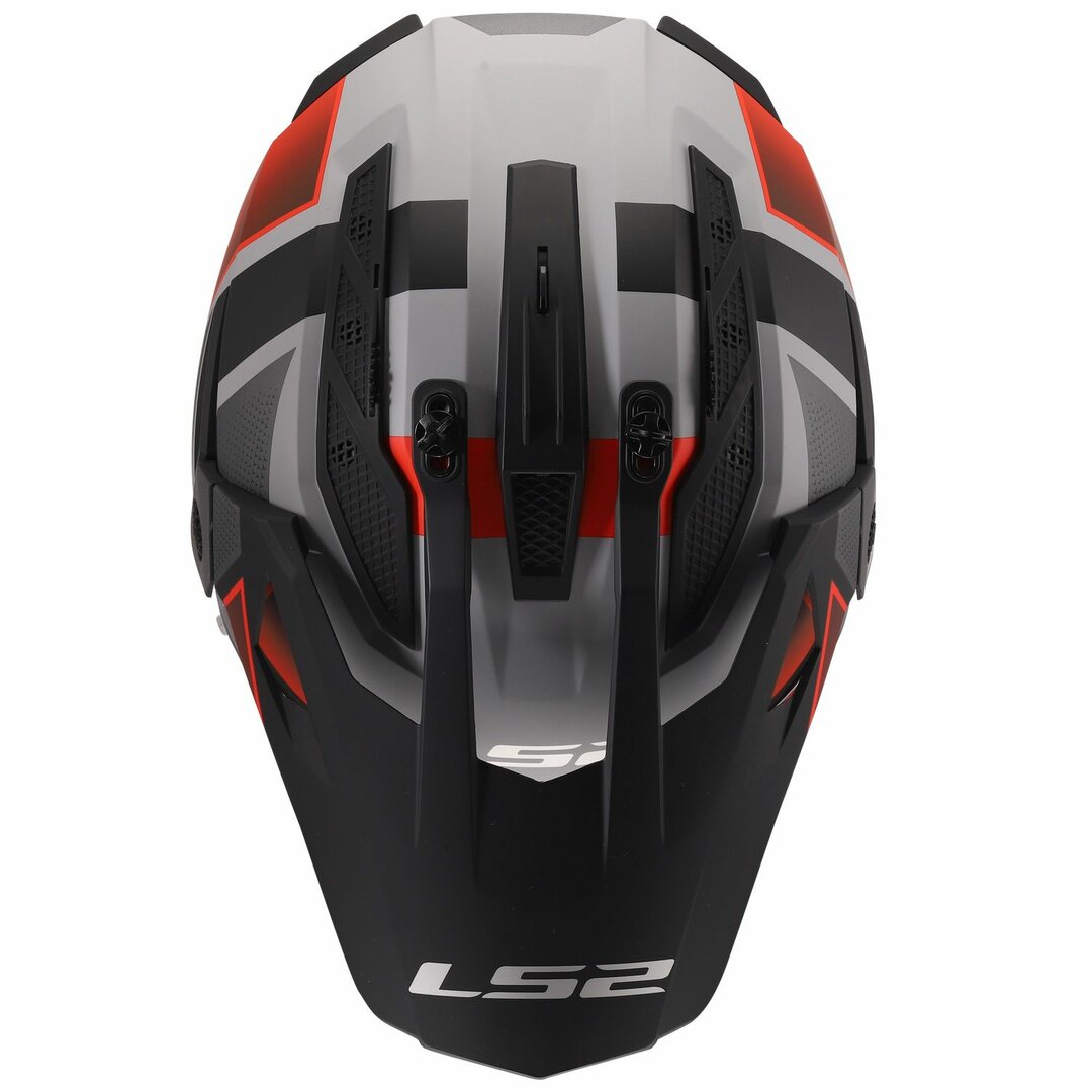 LS2 MX702 PIONEER II BLOCK GREY RED-5