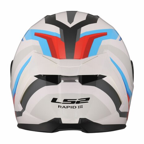 LS2 FF820 RAPID III HYPER WHITE BLUE RED-2