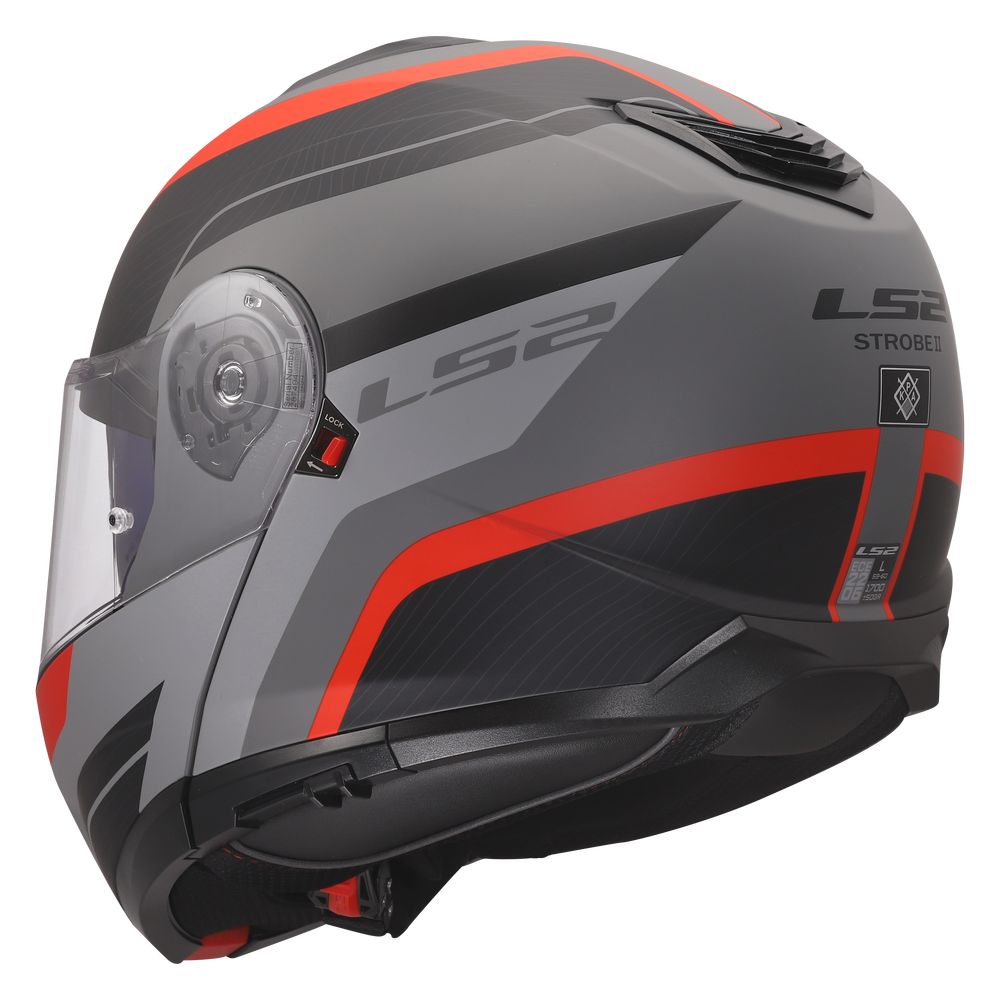 FF908 STROBE II MONZA MATT BLACK GREY RED-6