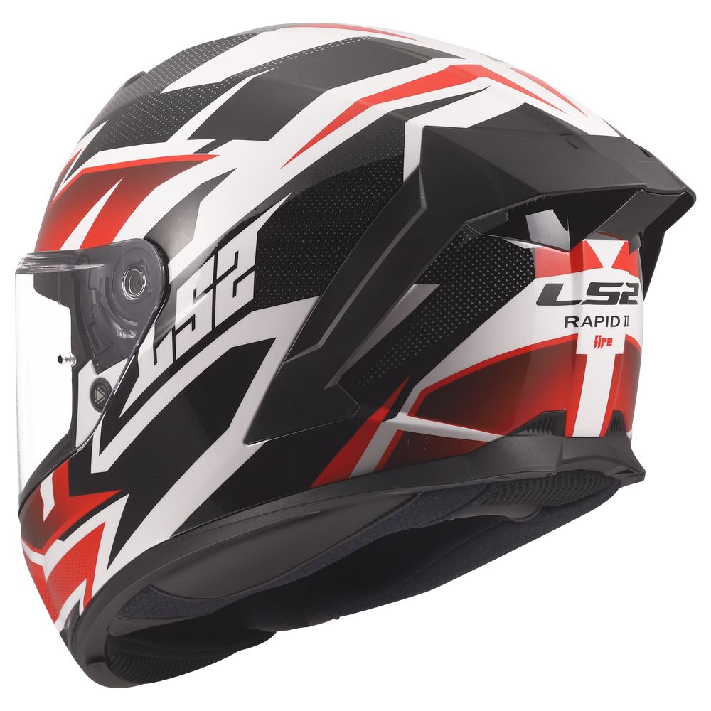 LS2 FF820 RAPID III XTREM WHITE BLACK RED-9