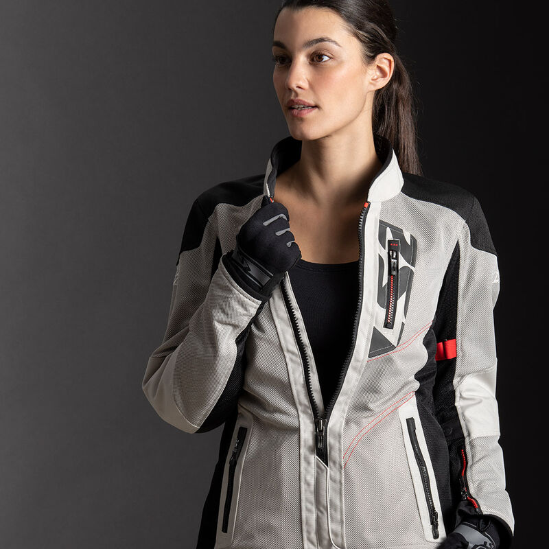 LS2 ALBA LADY JACKET LIGHT GREY BLACK-2