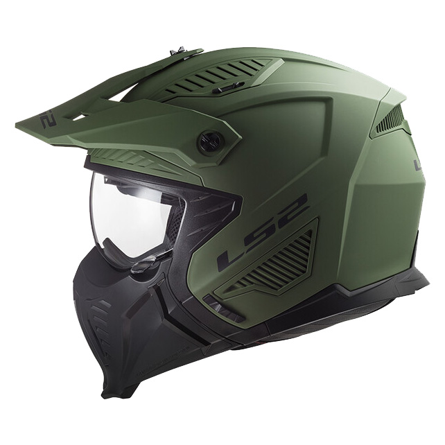 LS2 OF606 DRIFTER SOLID MATT MILITARY GREEN-1
