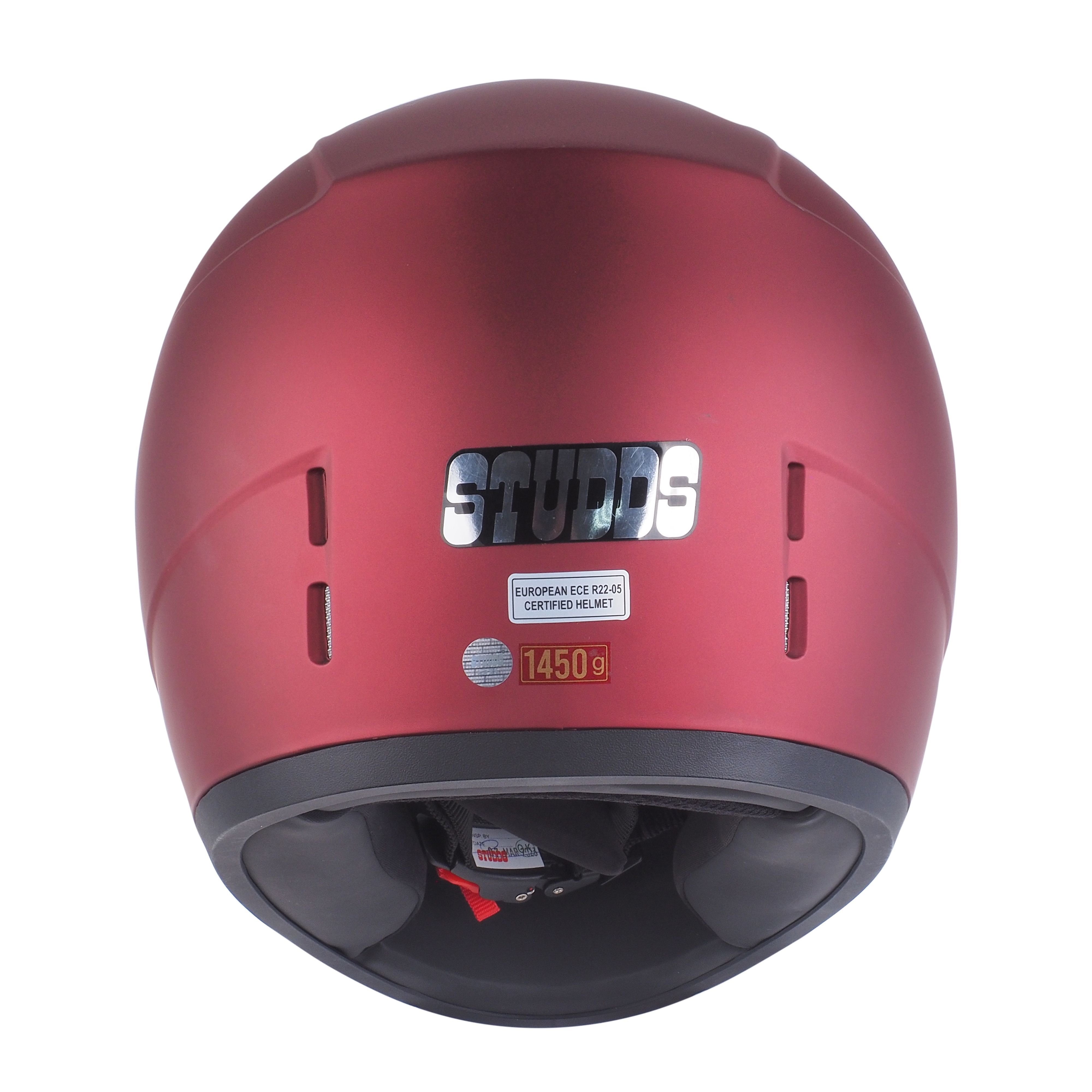 Studds SCORPION Solid Matt Wine Red L_4