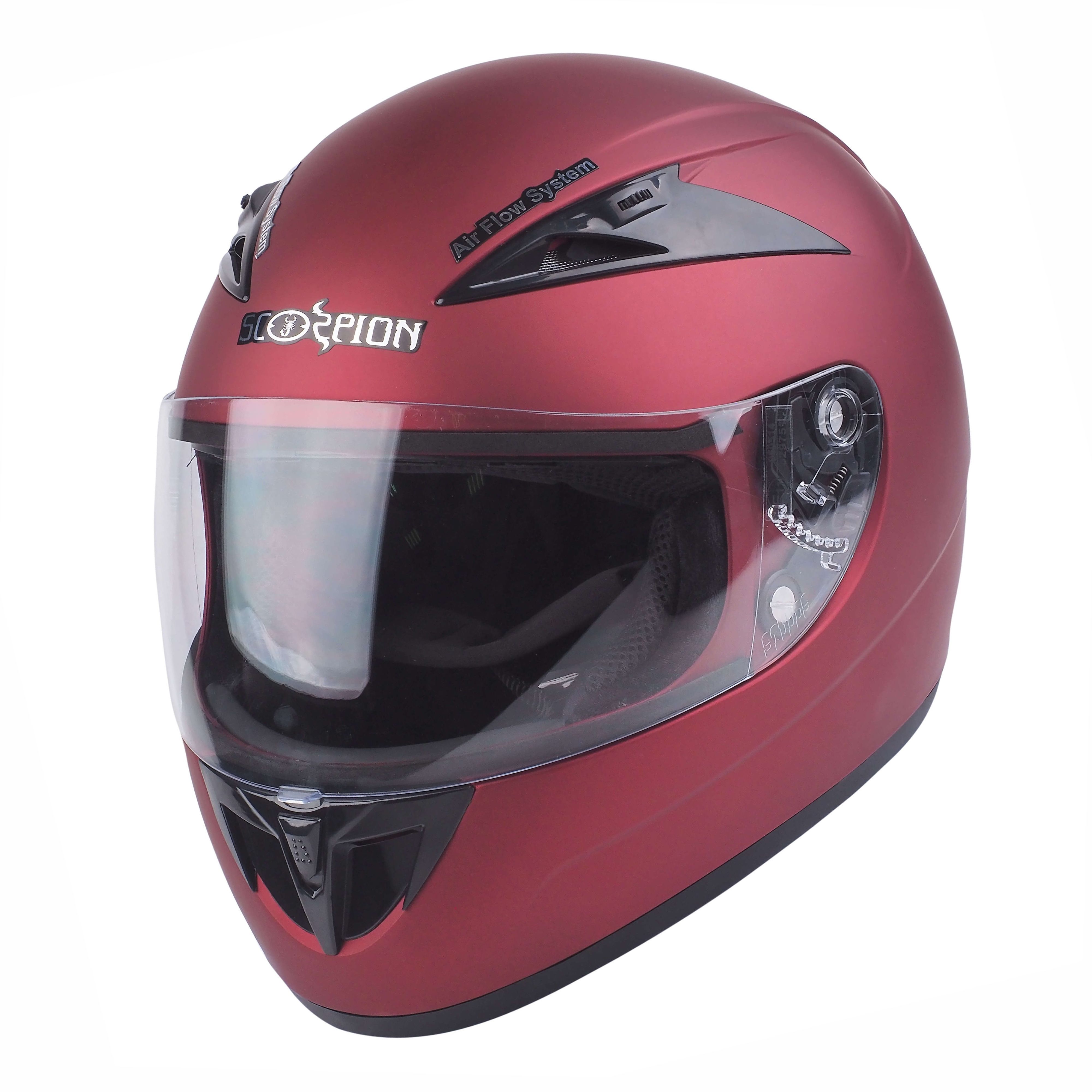 Studds SCORPION Solid Matt Wine Red L_1