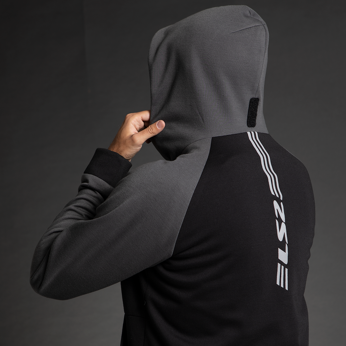 LS2 Throttle Man Jacket black dark grey-3