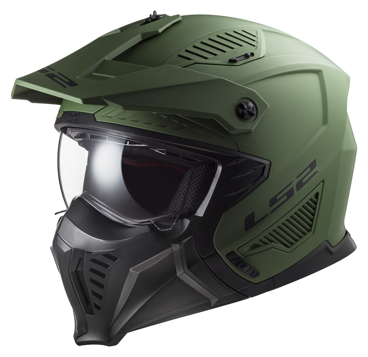 LS2 OF606 DRIFTER SOLID MATT MILITARY GREEN
