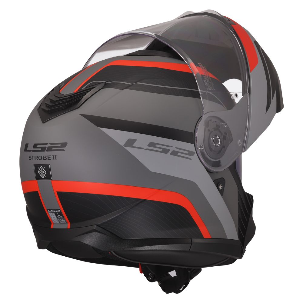 FF908 STROBE II MONZA MATT BLACK GREY RED-2