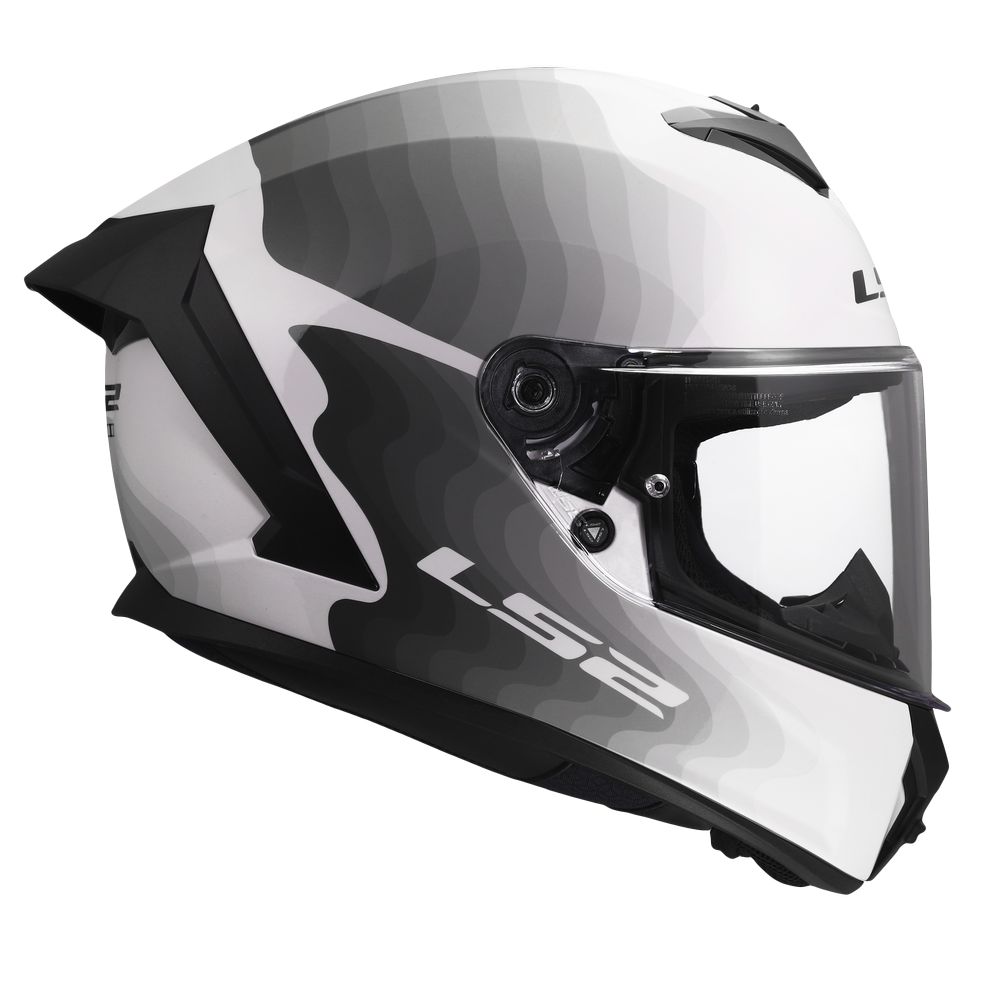 LS2 FF820 RAPID III FLOW WHITE GREY-7