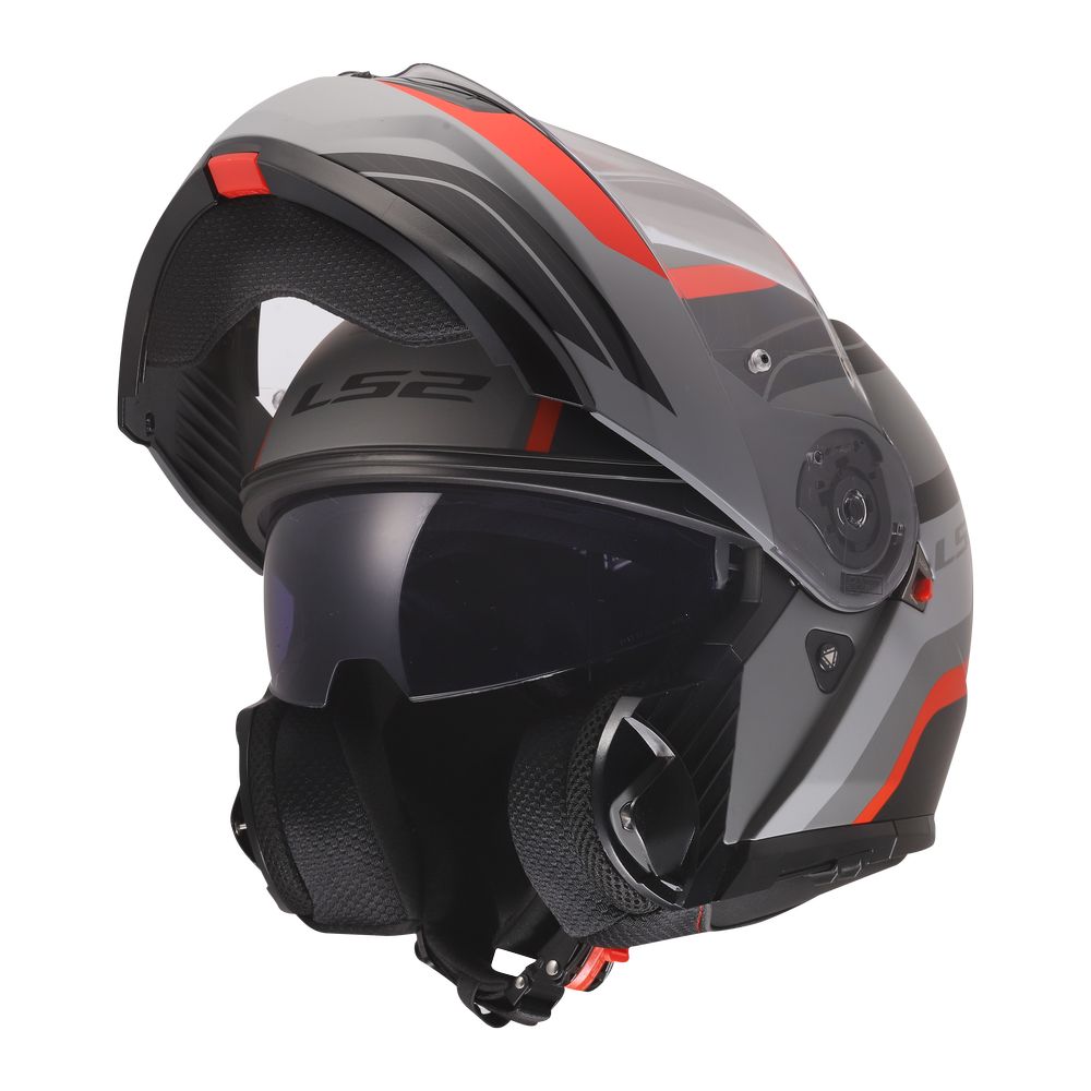 FF908 STROBE II MONZA MATT BLACK GREY RED-1