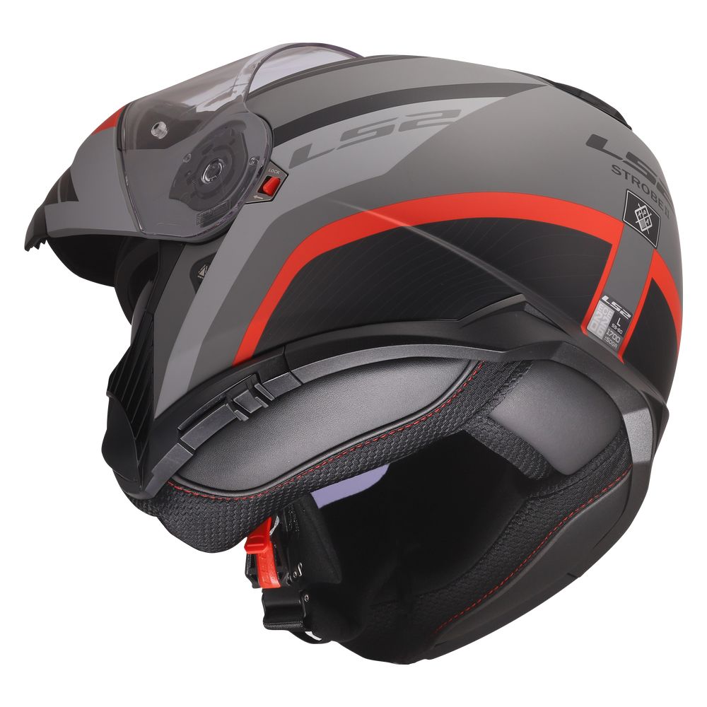 FF908 STROBE II MONZA MATT BLACK GREY RED-4