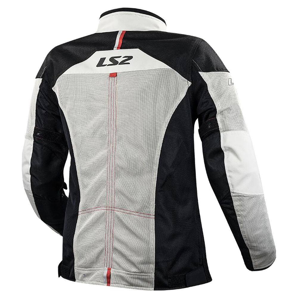 LS2 ALBA LADY JACKET LIGHT GREY BLACK-1