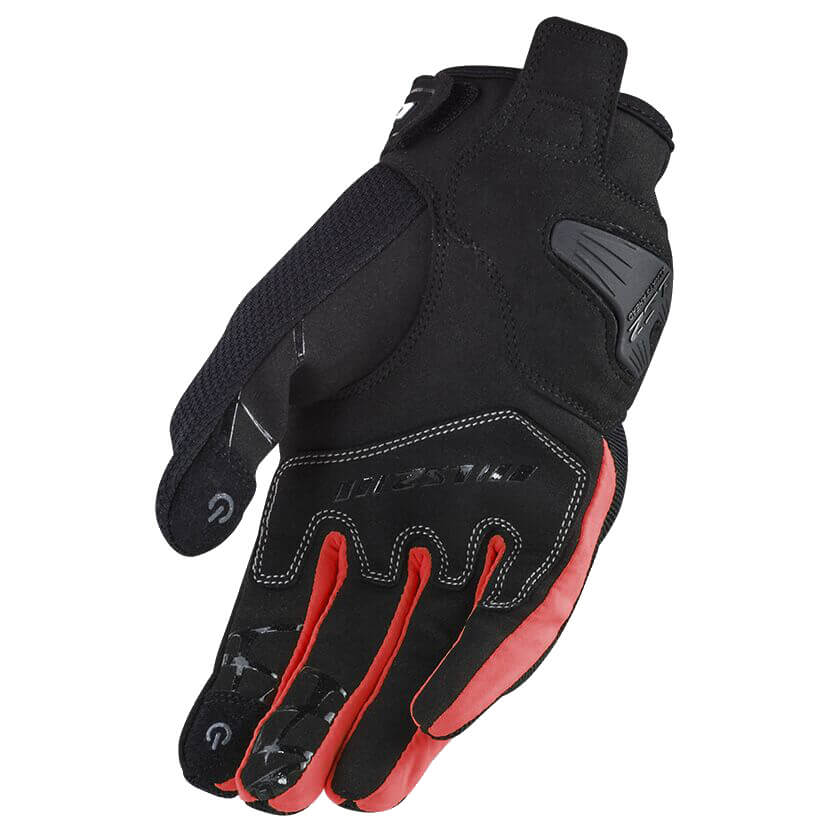 LS2 DART 2 MAN GLOVES BLACK RED-1