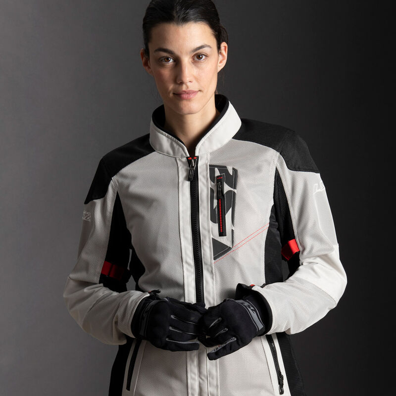 LS2 ALBA LADY JACKET LIGHT GREY BLACK-6