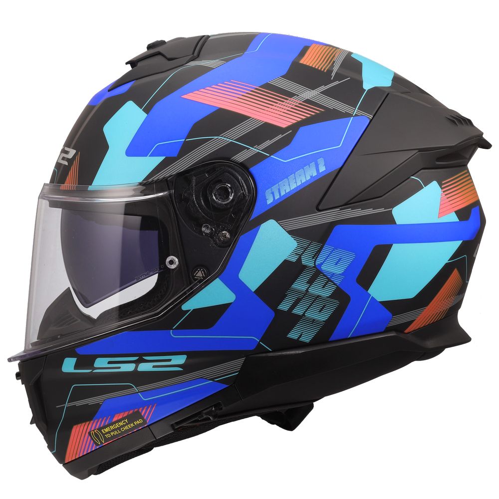 LS2 FF808 STREAM II MIKA BLACK BLUE-2